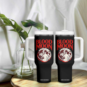 Retro Blood Moon Graphic Tumbler With Handle Mystic Celestial Gothic Astronomy Art TS02 Print Your Wear