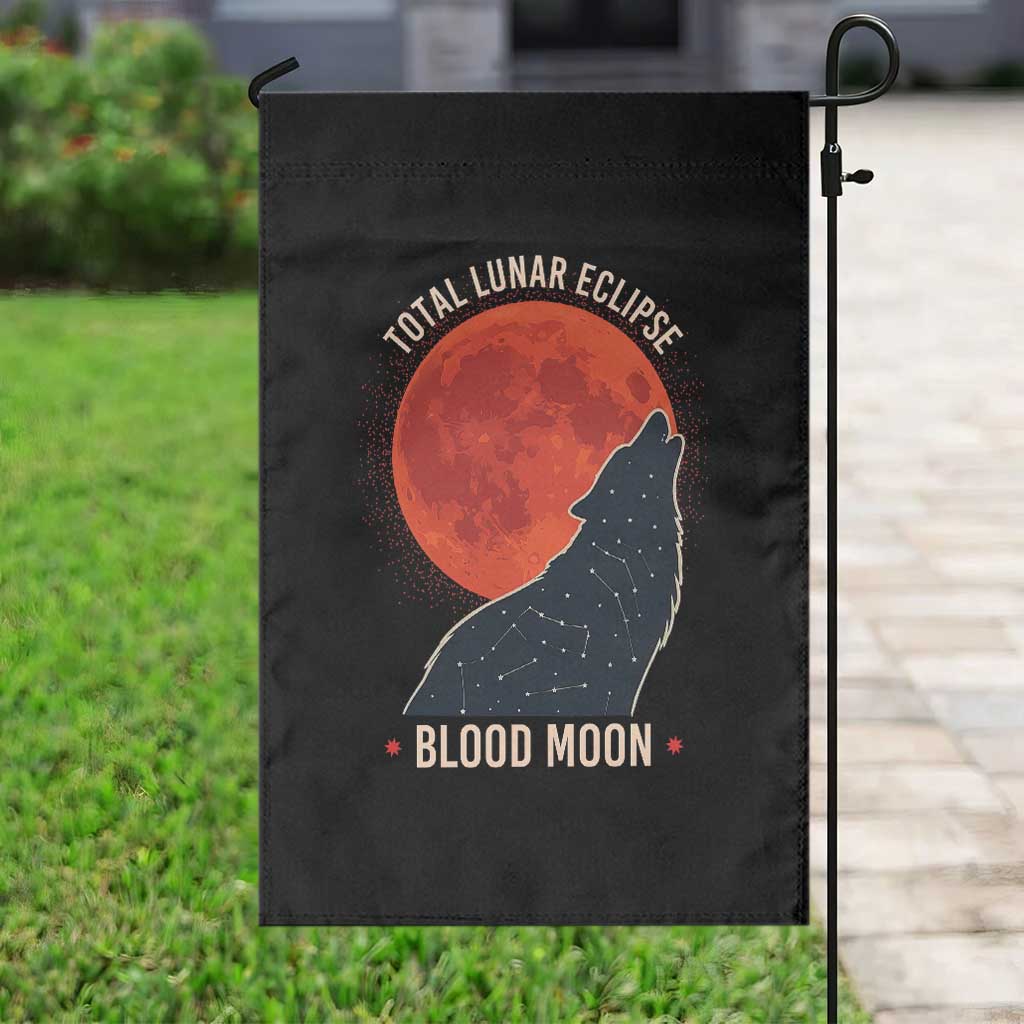 Total Lunar Eclipse March 3 2026 Garden Flag Constellation Wolf Souvenir Graphic TS02 Print Your Wear