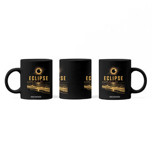 Total Solar Eclipse August 12 2026 Celestial Totality Coffee Mug Ocean Beach View Astronomy Souvenir TS02 Print Your Wear