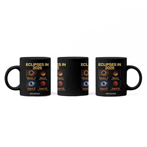 Eclipses in 2026 Celestial Calendar Infographic Coffee Mug Space Nerd Astronomy Gift Astrology Lover TS02 Print Your Wear