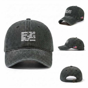 Everything Is Fine Trust Your Government Washed Cotton Baseball Cap Sarcastic Flag Political Satire Humor TS02 Washed Cap Universal Fit Dark Green Print Your Wear
