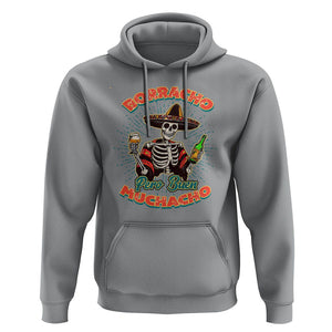 Funny Drinking Lover Spanish Hoodie Latino Borracho Pero Buen Muchacho TS02 Sport Gray Print Your Wear