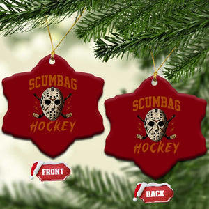 Scumbag Hockey Goalie Mask Distressed Sports Graphic Ceramic Ornament TS02 Print Your Wear