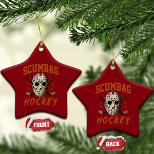 Scumbag Hockey Goalie Mask Distressed Sports Graphic Ceramic Ornament TS02 Print Your Wear