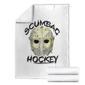 Scumbag Hockey Goalie Mask Vintage Graphic Throw Blanket TS02 White Print Your Wear