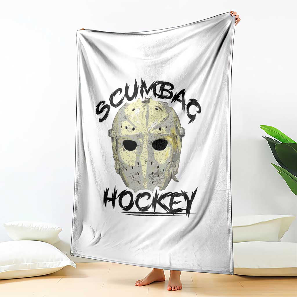 Scumbag Hockey Goalie Mask Vintage Graphic Throw Blanket TS02 Print Your Wear
