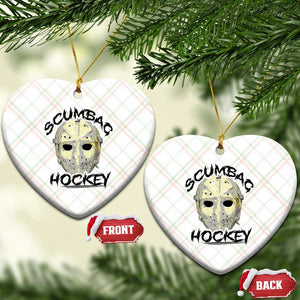 Scumbag Hockey Goalie Mask Vintage Graphic Ceramic Ornament TS02 Print Your Wear