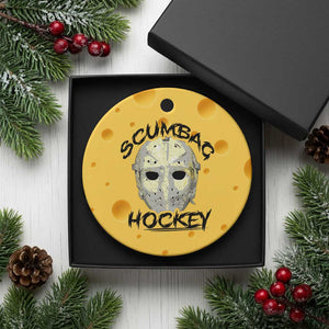 Scumbag Hockey Goalie Mask Vintage Graphic Ceramic Ornament TS02 1pc Yellow Cheese Print Your Wear