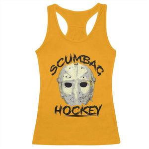 Scumbag Hockey Goalie Mask Vintage Graphic Racerback Tank Top TS02 Gold Print Your Wear
