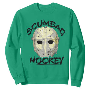 Scumbag Hockey Goalie Mask Vintage Graphic Sweatshirt TS02 Irish Green Print Your Wear