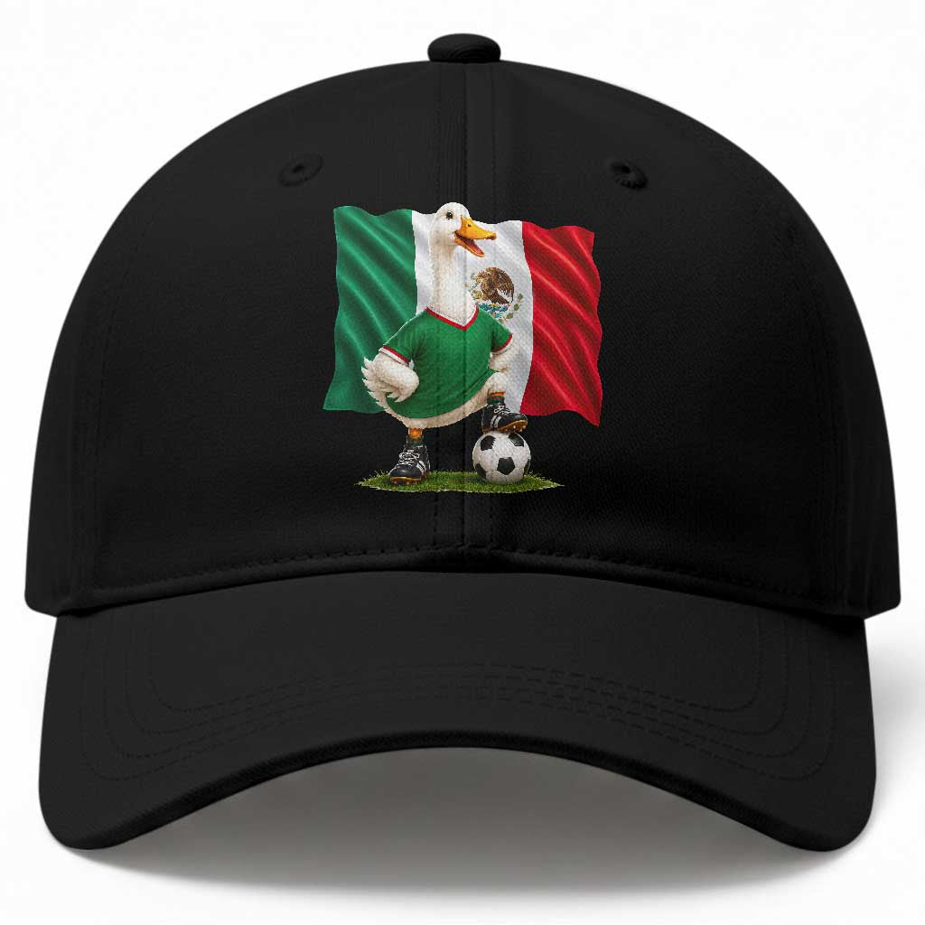 Merlin the Duck Mexico Flag Soccer Player Baseball Cap Mexican Pride Football Fans TS02 Print Your Wear