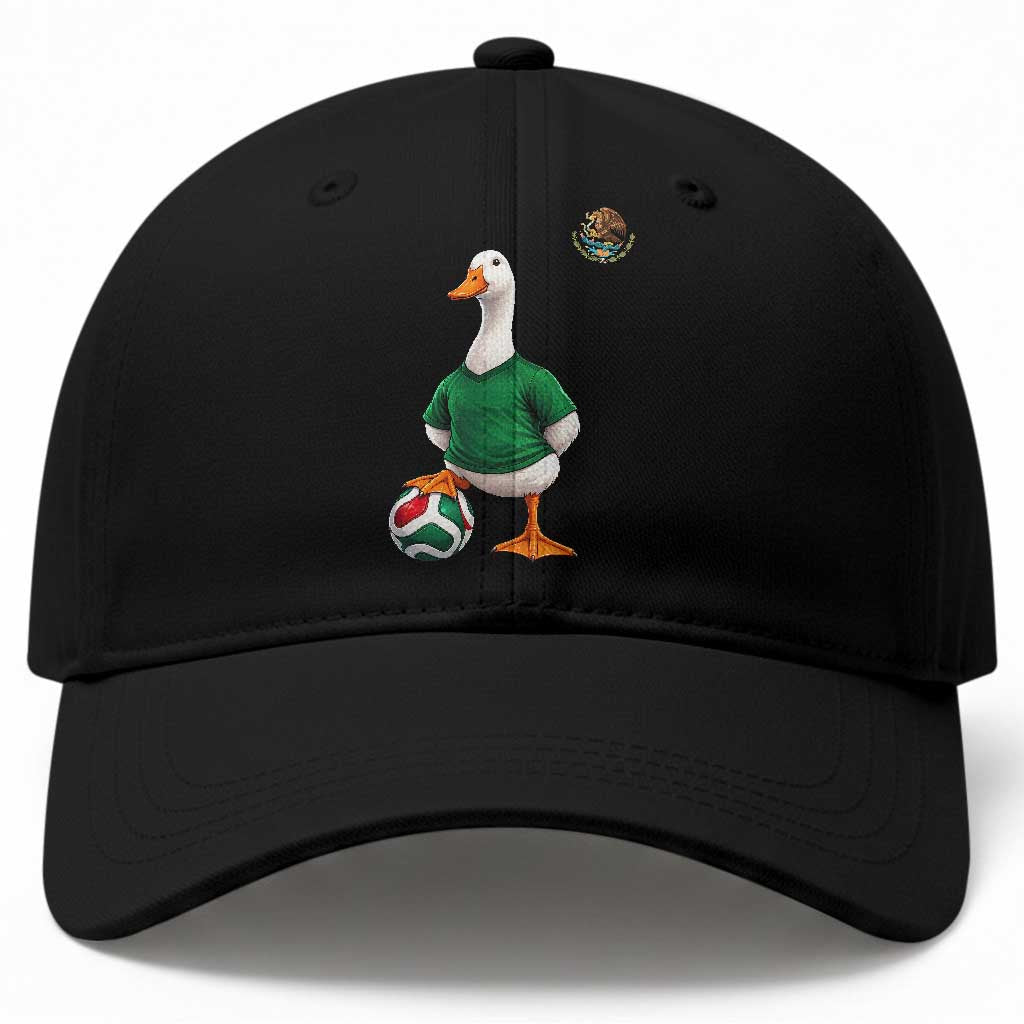 Merlin the Duck Soccer Player Mexico Fans Baseball Cap Mexican Sports Futbol Lovers Viral Animal in Green Jersey Graphic TS02 Print Your Wear