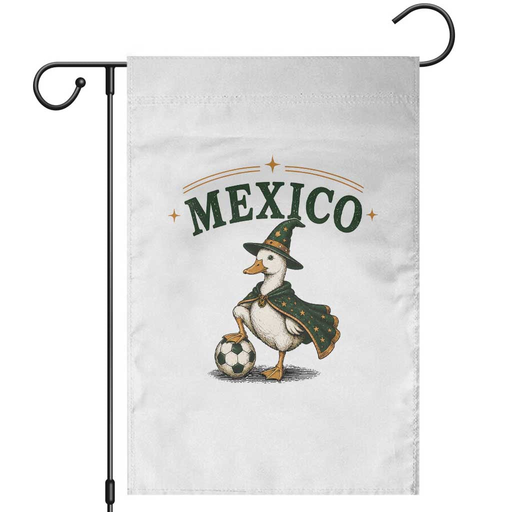Vintage Mexico Soccer Wizard Duck Magical Fantasy Garden Flag Retro Mexican Pride Football Fans TS02 White Print Your Wear