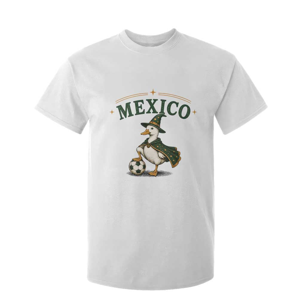 Vintage Mexico Soccer Wizard Duck Magical Fantasy T Shirt For Kid Retro Mexican Pride Football Fans TS02 White Print Your Wear