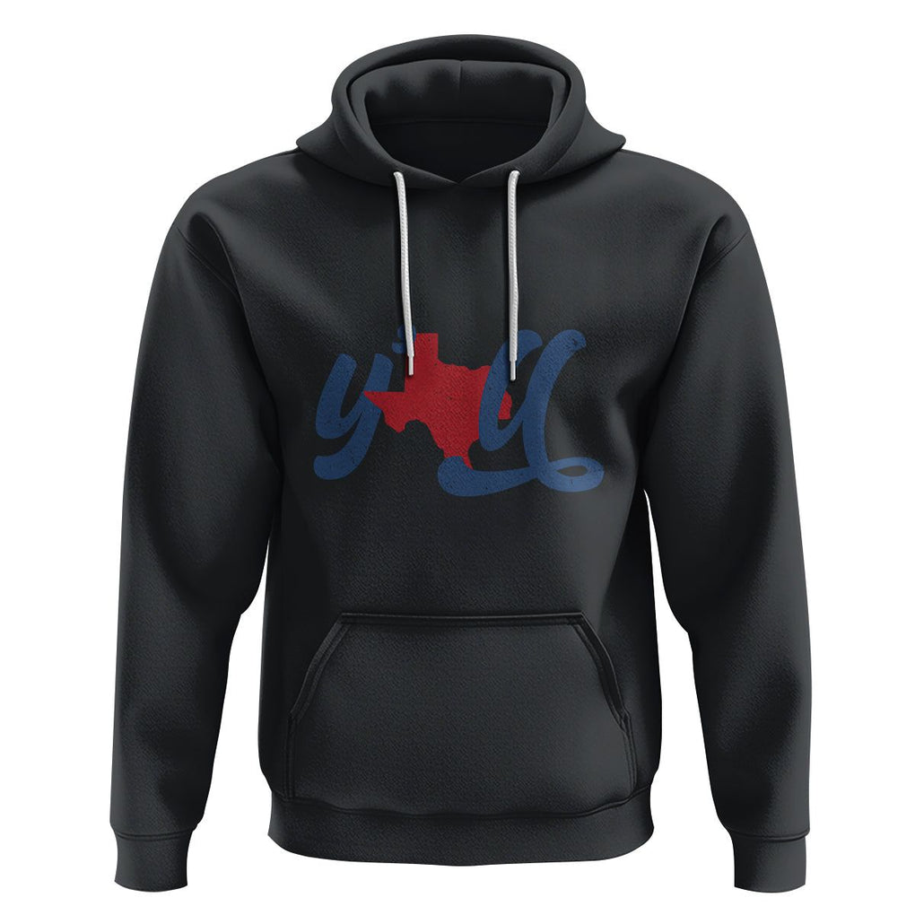 Texas Y'all Hoodie US Texan Pride TS02 Black Printyourwear