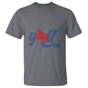 Texas Y'all T Shirt US Texan Pride TS02 Charcoal Printyourwear