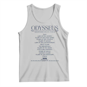 Odysseus Mediterranean Tour Tank Top Funny Greek Mythology Ancient History Graphic TS02 Ash Print Your Wear