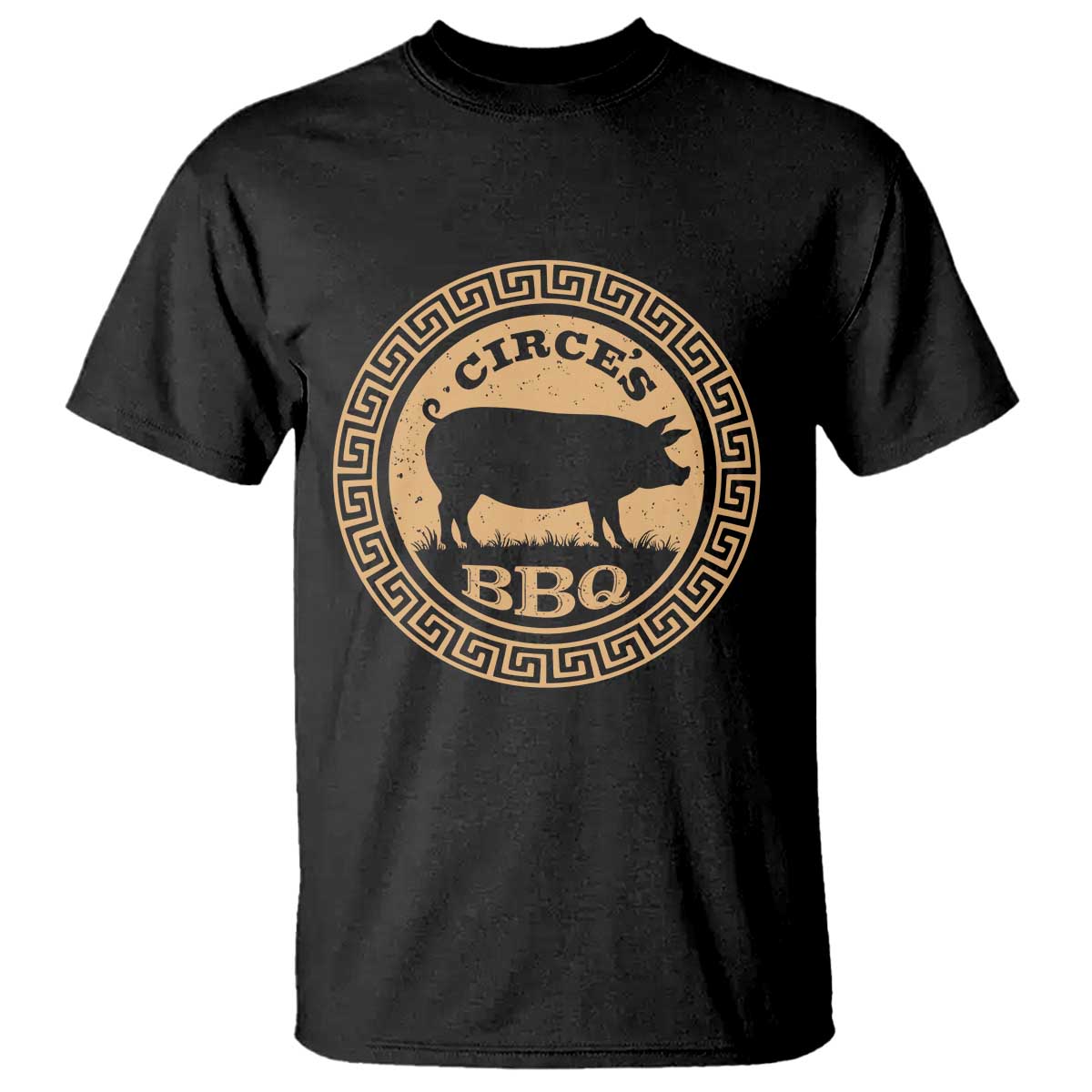 Circes BBQ Ancient Greek Mythology Dark Humor T Shirt Odysseus Pigs Odyssey Parody History Lover Gift TS02 Black Print Your Wear