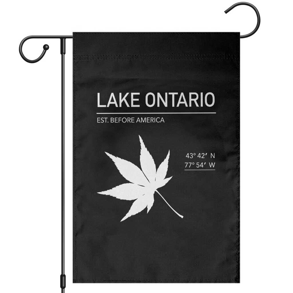 Lake Ontario Est Before America Satire Garden Flag Funny Lake Life Modern Minimalist Outdoor Travel Gift