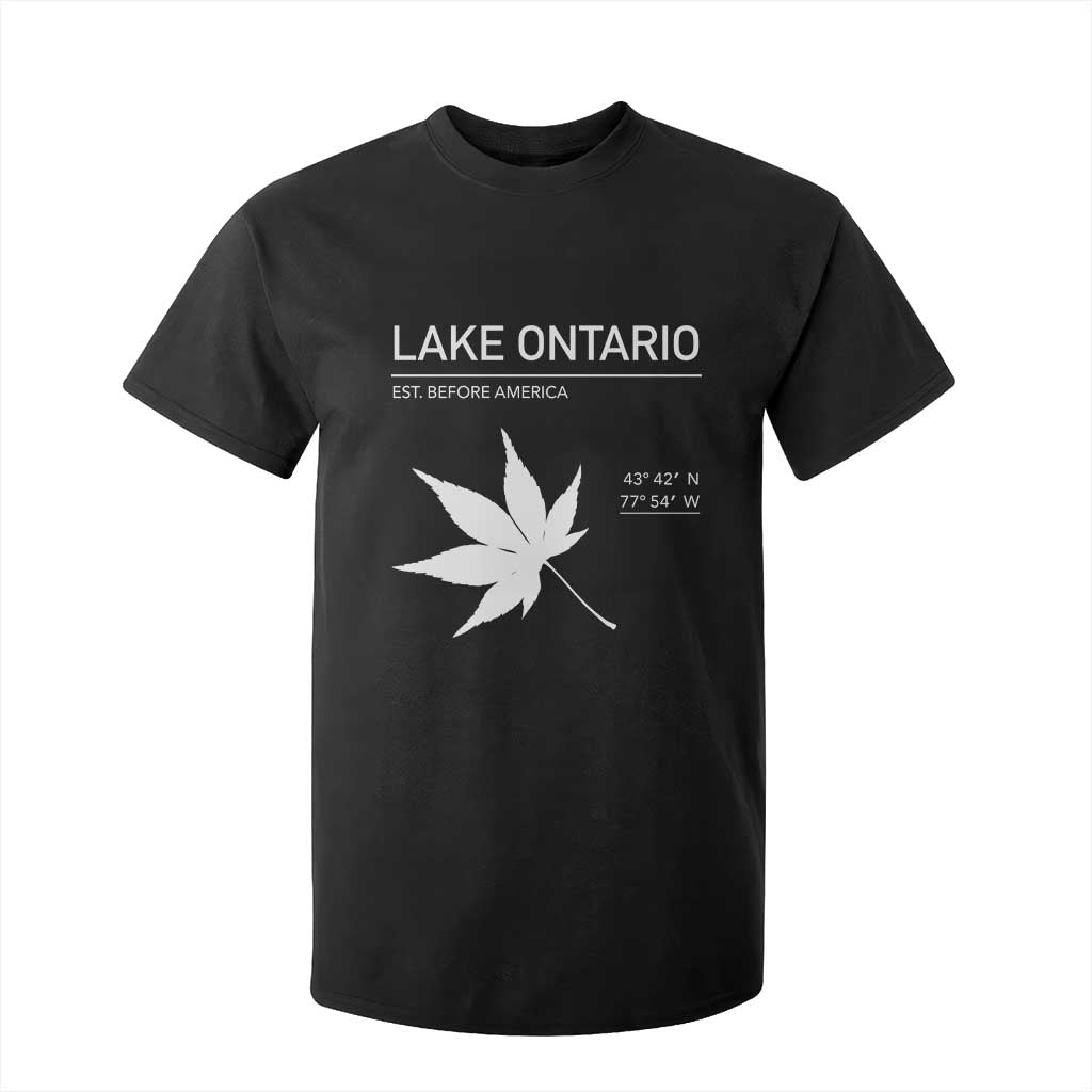 Lake Ontario Est Before America Satire T Shirt For Kid Funny Lake Life Modern Minimalist Outdoor Travel Gift