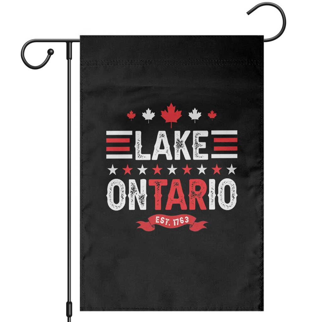 Lake Ontario Est 1763 Maple Leaf Garden Flag Patriotic Great Lakes Trip Souvenir