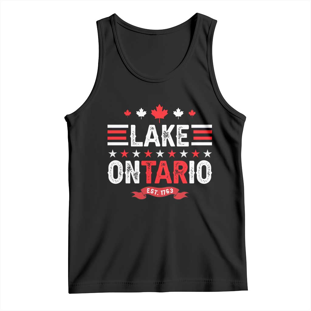 Lake Ontario Est 1763 Maple Leaf Tank Top Patriotic Great Lakes Trip Souvenir