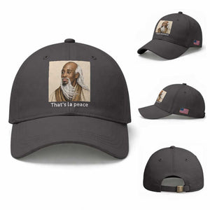 Thats La Peace Wise Sage Meme Baseball Cap Ancient Zen Master Chill Inner Calm Sketch Art Graphic