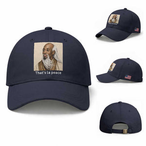 Thats La Peace Wise Sage Meme Baseball Cap Ancient Zen Master Chill Inner Calm Sketch Art Graphic