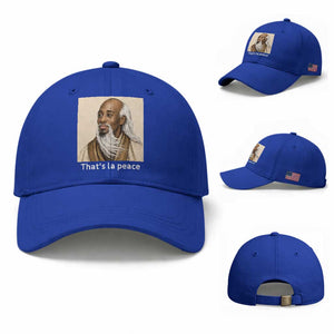 Thats La Peace Wise Sage Meme Baseball Cap Ancient Zen Master Chill Inner Calm Sketch Art Graphic