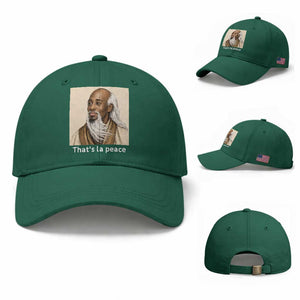 Thats La Peace Wise Sage Meme Baseball Cap Ancient Zen Master Chill Inner Calm Sketch Art Graphic