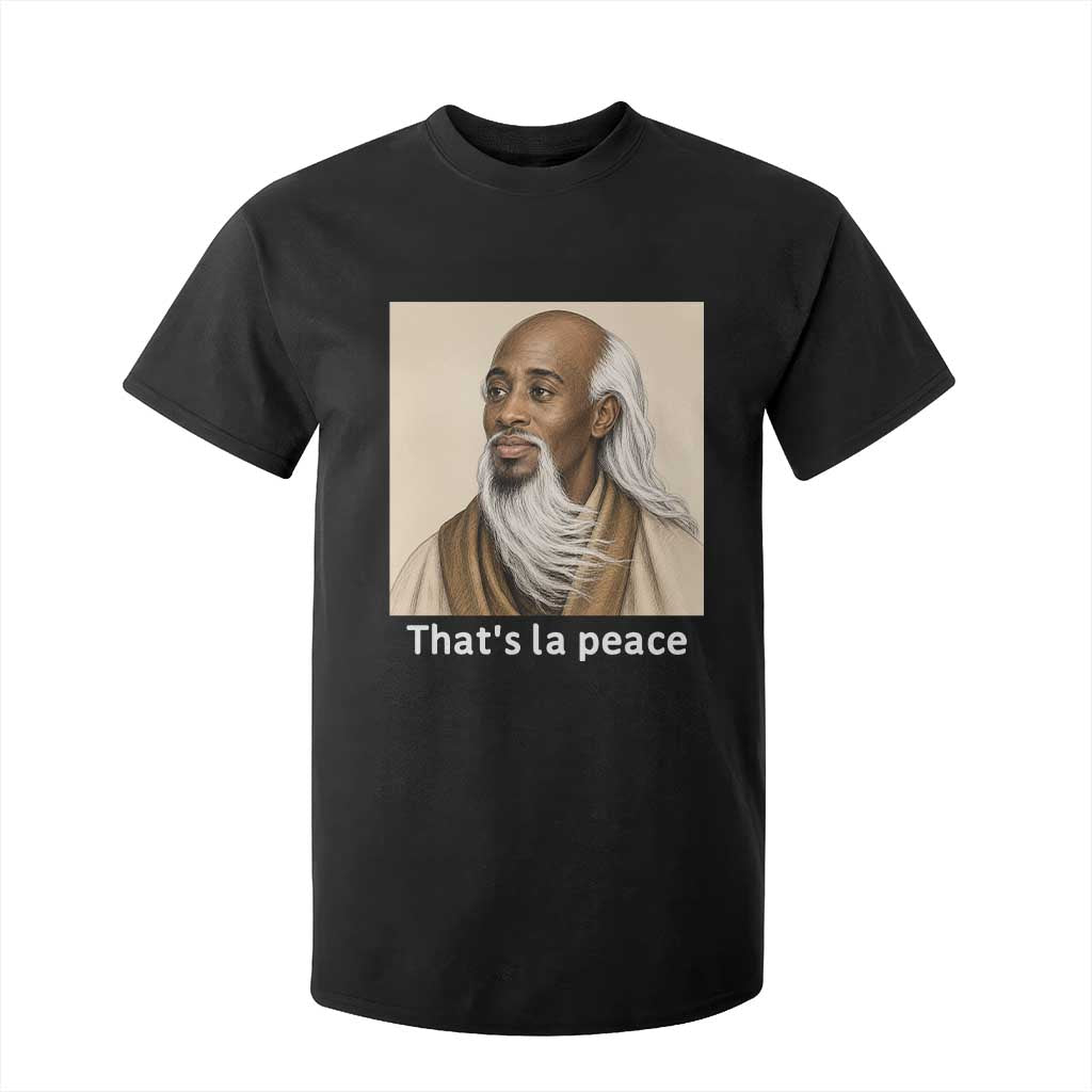 Thats La Peace Wise Sage Meme T Shirt For Kid Ancient Zen Master Chill Inner Calm Sketch Art Graphic