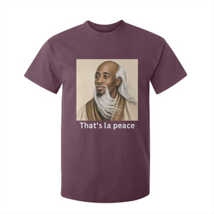 Thats La Peace Wise Sage Meme T Shirt For Kid Ancient Zen Master Chill Inner Calm Sketch Art Graphic