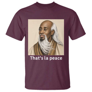 Thats La Peace Wise Sage Meme T Shirt Ancient Zen Master Chill Inner Calm Sketch Art Graphic