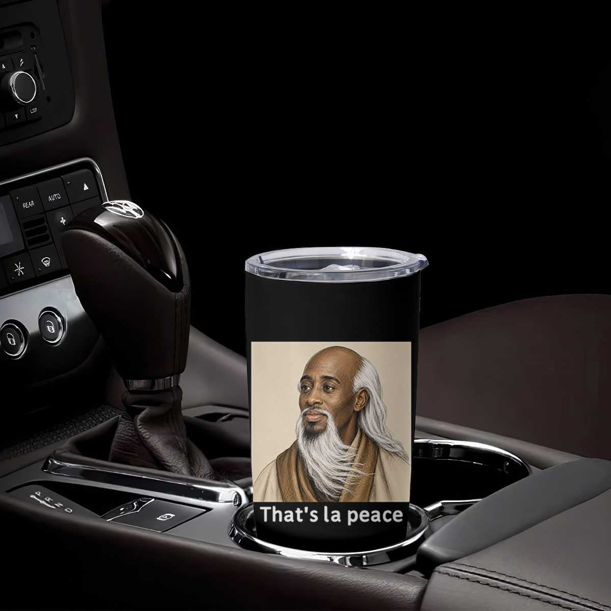 Thats La Peace Wise Sage Meme Tumbler Cup Ancient Zen Master Chill Inner Calm Sketch Art Graphic