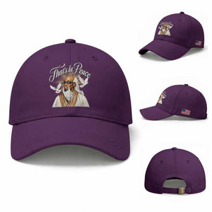 Thats La Peace Thug Life Wise Sage Meme Baseball Cap Vintage Ancient Zen Master Peace Dove Bootleg Graphic