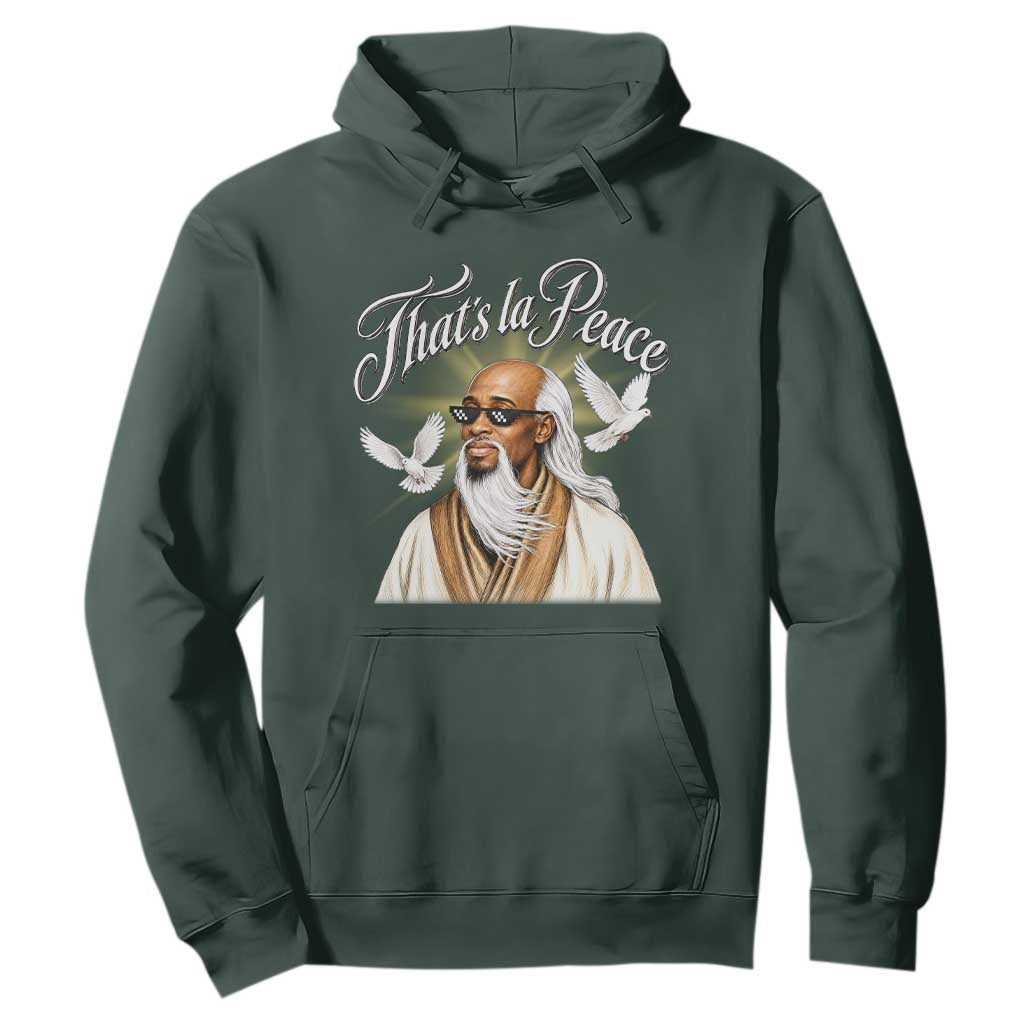 Thats La Peace Thug Life Wise Sage Meme Hoodie Vintage Ancient Zen Master Peace Dove Bootleg Graphic