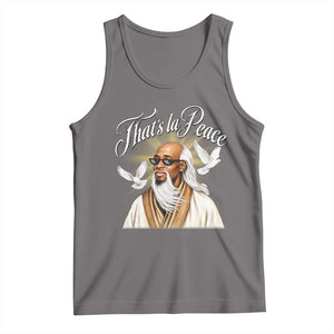 Thats La Peace Thug Life Wise Sage Meme Tank Top Vintage Ancient Zen Master Peace Dove Bootleg Graphic