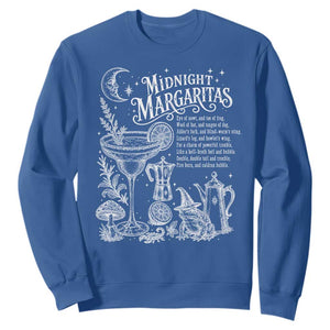 Midnight Margaritas Witchy Spellbook Botanical Sweatshirt Spooky Halloween Cocktail Graphic