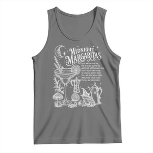 Midnight Margaritas Witchy Spellbook Botanical Tank Top Spooky Halloween Cocktail Graphic
