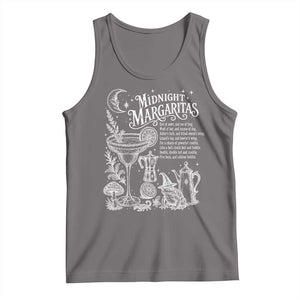Midnight Margaritas Witchy Spellbook Botanical Tank Top Spooky Halloween Cocktail Graphic