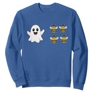 Cute Boo Bees Ghost 4 Bumblebees Funny Pun Sweatshirt Halloween Wordplay Humor
