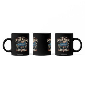 Lake America Est 2026 American Flag Eagle Coffee Mug Map Great Lakes Pride