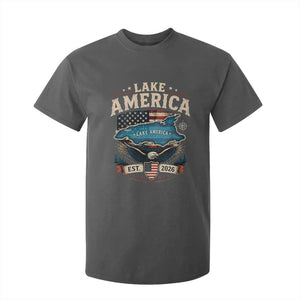 Lake America Est 2026 American Flag Eagle T Shirt For Kid Map Great Lakes Pride
