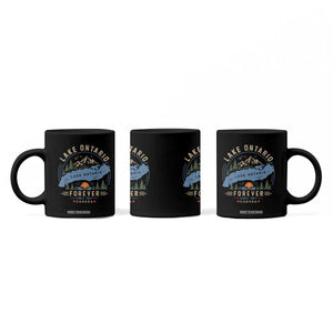 Lake Ontario Forever Since 1867 Coffee Mug Canada Map Crest Vintage Great Lakes Gift