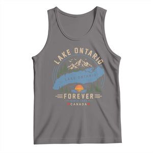 Lake Ontario Forever Since 1867 Tank Top Canada Map Crest Vintage Great Lakes Gift