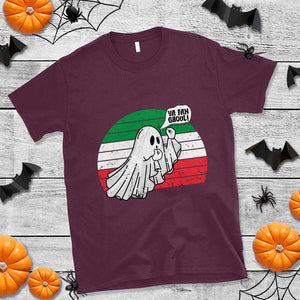 Italian Ghost T Shirt Va Fan Ghoul Retro Funny Halloween TS02 Maroon Print Your Wear