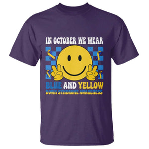 Down Syndrome Awareness T Shirt In October We Wear Blue And Yellow Support Squad TS02 Purple Print Your Wear