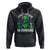 Green Turquoise Alien Face Hoodie Funny I Don't Believe In Human TS02 Black Printyourwear