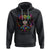 Day of the Dead Hoodie Dia De Los Muertos Sugar Skull Women La Catrina TS02 Black Printyourwear