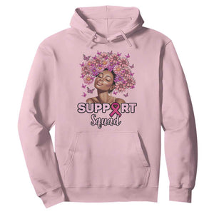 Breast Cancer Awareness Hoodie Support Squad Black Afro Women Pink Ribbon Sunflower TS02 Light Pink Printyourwear